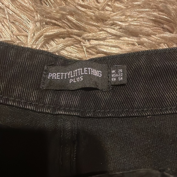 PRETTY Little Things‎ Plus Boyfriend Black Jeans Size 26 High Waist NWT - Picture 7 of 13